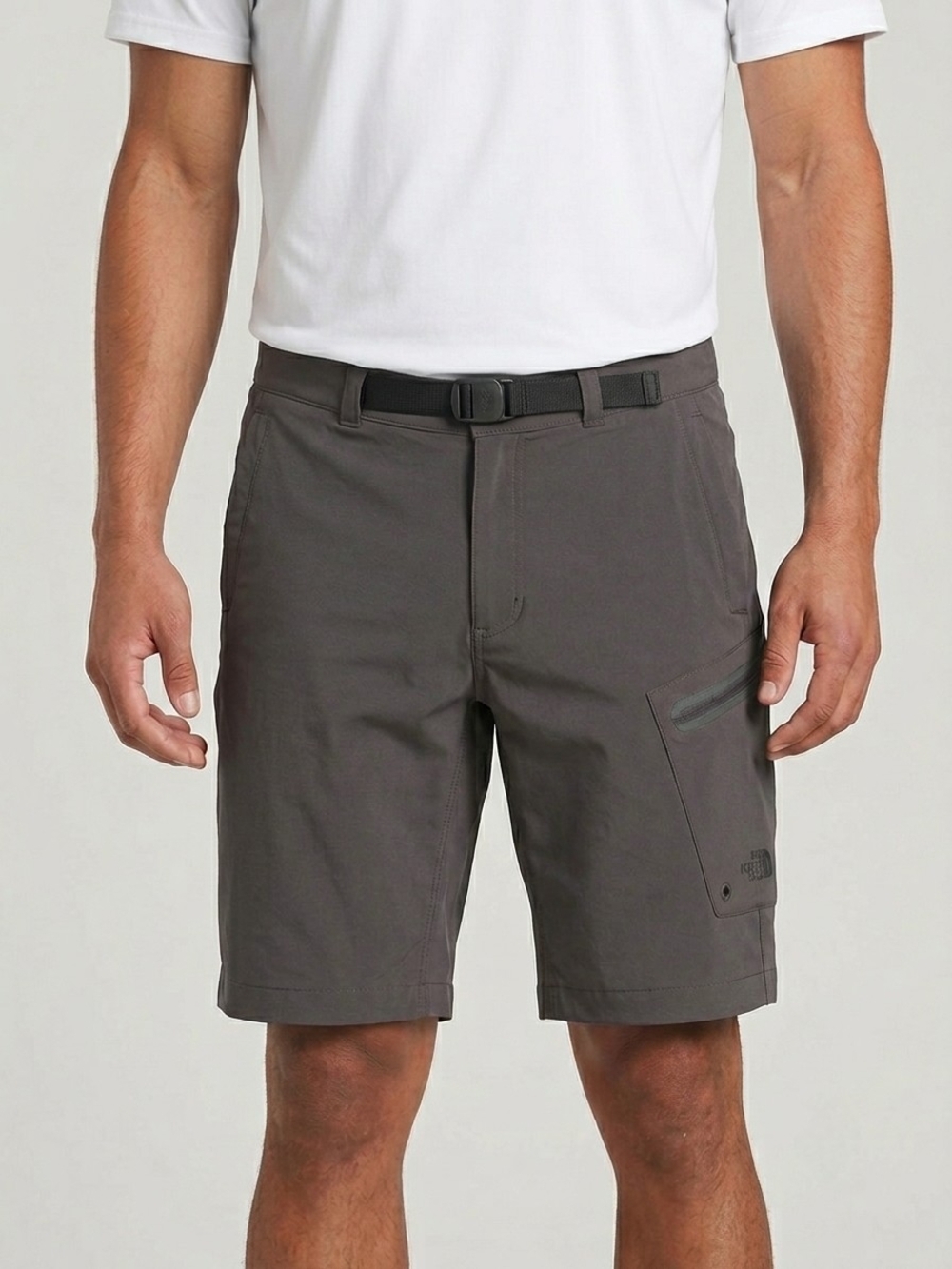 The North Face Gray Tech Hiking Cargo Shorts Performance Camping Utility Gorp